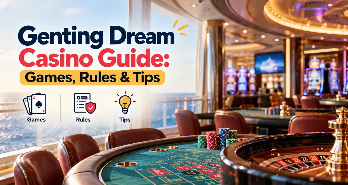 The onboard casino on the Genting Dream cruise from Singapore
