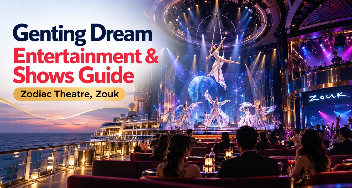 Entertainment and shows on the Genting Dream cruise from Singapore