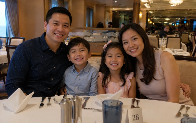 Smart casual dinner outfits suitable for Genting Dream main dining rooms